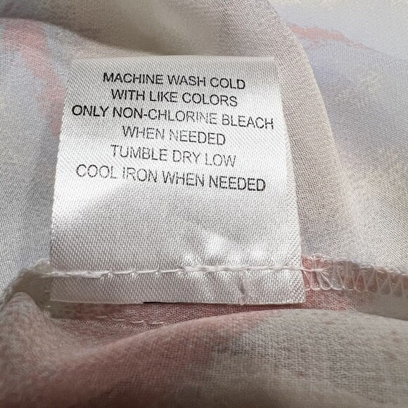 ModCloth Boho I Go Chiffon Tie Dye Pink Blue Top Women’s XL - Picture 11 of 13